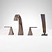 Signature Hardware 948686-LV Vilamonte Deck Mounted Roman Tub Filler Faucet - Includes Hand Shower