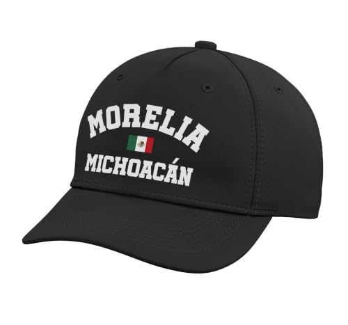 Morelia Michoacan, Morelia Mexico Flag, Morelia Adjustable Printed Baseball Hat, Black