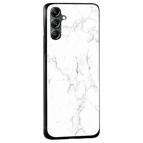 Image of COLORflow Back Cover Compatible with Samsung Galaxy A14 5G / 4G | White Marble | Shockproof TPU Bumper Cover with Camera Protection Back Cover Compatible with Samsung Galaxy A14 5G / 4G
