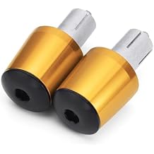 7/8" 22mm Motorcycle Grips Ends Handle Bar Cap Weights Plug for GSXR 1300 1000 750 600 K1 K2 K3 K4 K5 K6 K7 K8 K9 Color Gold