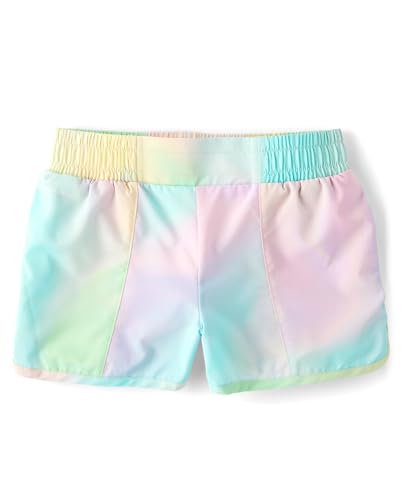 The Children's Place,Girls,Athletic Quick Dry Pull On Shorts,Multicolor Tie Dye,X-Large