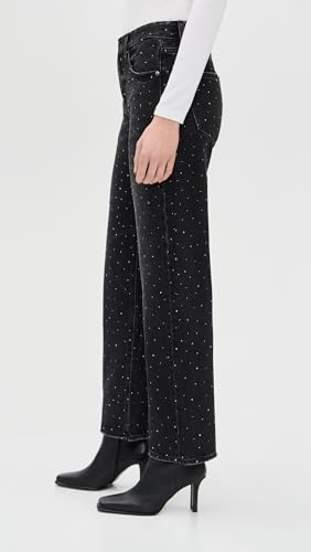Image of PISTOLA - Lexi Mid Rise, Signature Bowed Straight Jeans - Light Denim Jeans