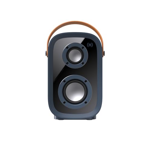 Image of Speck Speaker Gemtones Infinity Speaker Mini - Dark Grey /Chrome /Tan