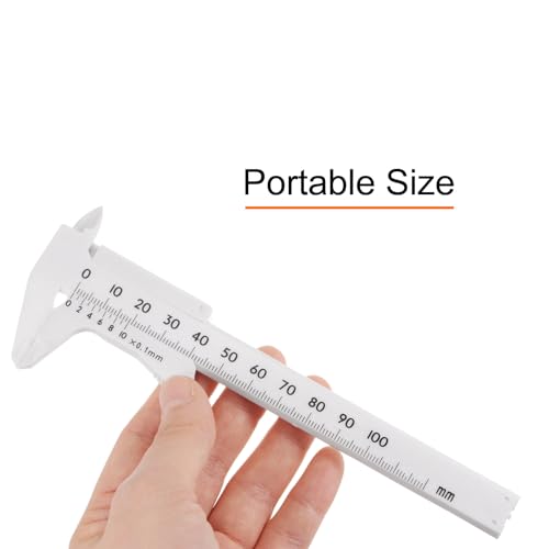 Calibrador Vernier Mini Plástico 100mm Pack 10 Unidades miniatura 5