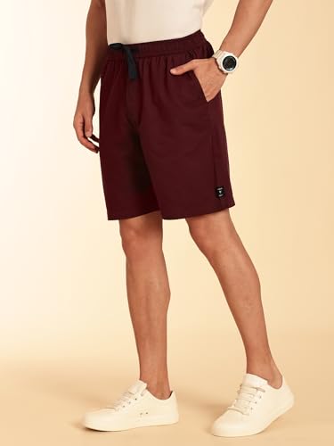 Image of Thomas Scott Men's | Solid | Mid Rise | 100% Cotton | Casual | Light Weight | Chino | Shorts for Men