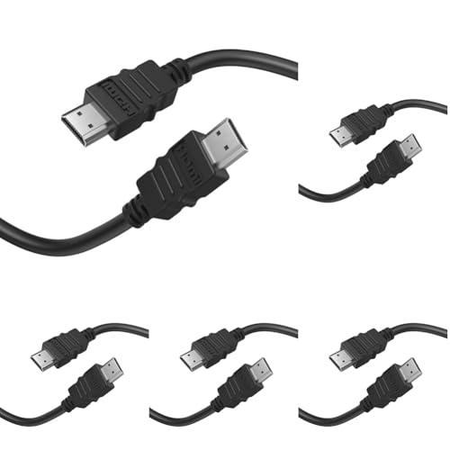 Cavo HDMI M/HDMI M, Hdmi High Speed, 1,5 metri, Full HD, sfuso (Confezione da 5)