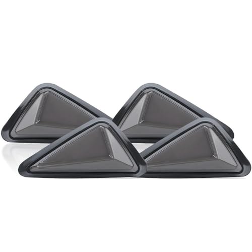 Clignotant moto triangle encastré fumé avec indicateur clignotant DRL 12V