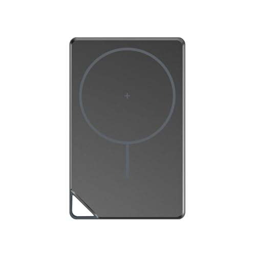 Image of POWERUP NanoMag 10000mAh Mag-Safe Power Bank, 15W Fast Wireless Charging | Strong Magnetic Hold | Ultra-Slim 22.5W Fast Charing Type C Port Compatible with Wireless Charging Phones - Grey