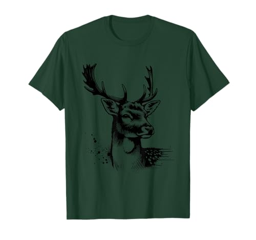 Chasseur T-Shirt Daim Cerf Motiv Chasse Chasseur T-Shirt