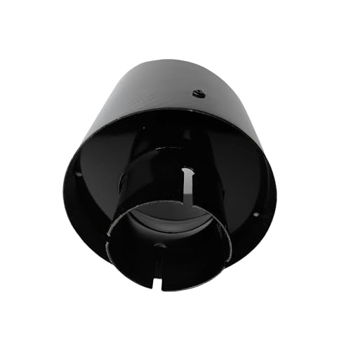 Embout d'échappement universel 130mm en carbone avec protection thermique et acier anticorrosion