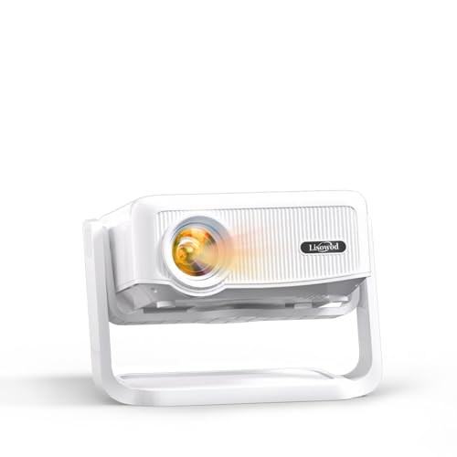Mini-Projector: [550 ANSI & 360°Adjustable-Stand & Electric Focus & Auto Keystone], Lisowod L02...