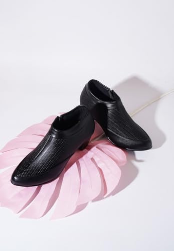 Image of TRYME and Stylish Stunning Block Heel Extra Cushion Inner Sole Boots with Zip Look for Womens and Girls