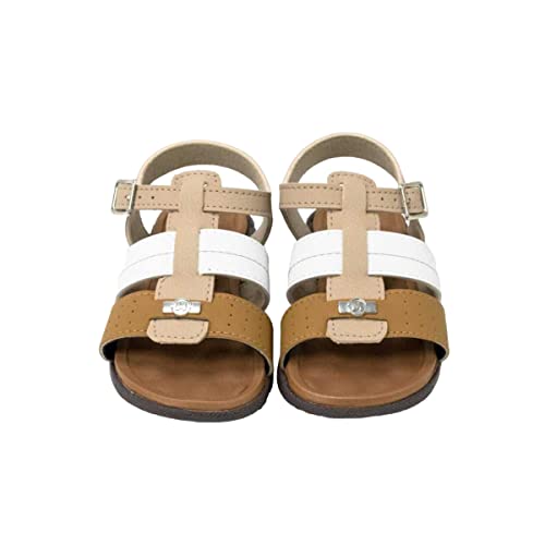 SAPATO CASUAL BEBE DE USO COMUM C/SOLA SINT. CABEDAL SINT. BEGE 435/BRANCO 99/CARAMELO 876 21