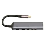 Station d'accueil USB C, Coque en Alliage d'aluminium à Dissipation Thermique Efficace Tout-en-Un câble en Nylon Souple Hub USB C pour Ordinateur de Bureau