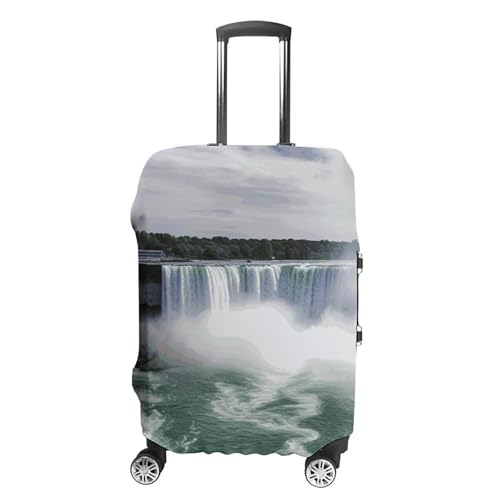 Niagara Falls Luggage Cover, Washable Elastic Suitcase Cover Protector Fit 18-32 Inch Luggage