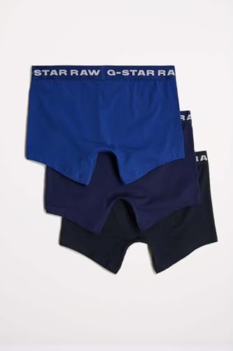 G-Star Herren Boxer Shorts 3 Pack Blue Tone, Mehrfarben (Mazarine Blue/Imperial/Lighting Blue D23773-D516-G162), M – Ansicht 6