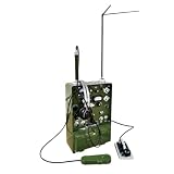 Wsymxuo Telegraph Prop Realistic Sound Effect Vintage Telegraph Machine Tabletop Decoration for Radio Collectors, Collection Room, Desk Display, Color to 1, Style to 1