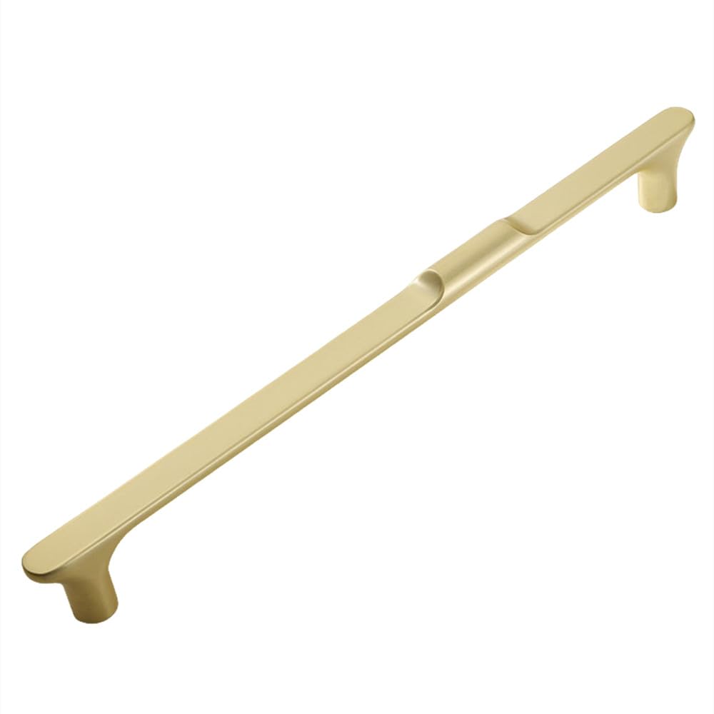 Poignées et boutons de placard de luxe en or brossé 192 mm pour tiroir et porte de meuble