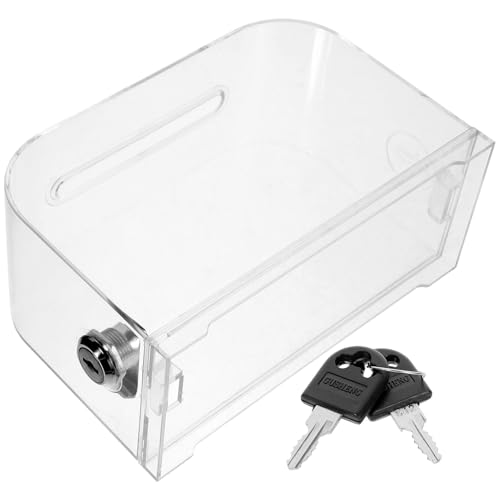 QUMIIRITY 鍵付き名刺ケース 多機能カードボックス 大容量 名刺収納ボックス しっかりロックで オフィス 展示会 クリニック対応 持ち運び簡単