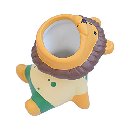 QUINTRA Pot de fleurs charnu en céramique, plateau de table créatif à faire soi-même, pot de fleurs charnu, cadeau pour amis et famille, bol funéraire avec réservoir d'eau (B, taille unique)