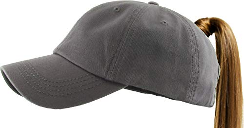 Pony-Classic DGY Classic Ponytail Baseball Caps Classic Cotton Dad Hat Adjustable
