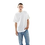 [ヘインズ] Tシャツ 綿100% Tシャツ白クルーネックTシャツ アンダーウェアメンズ アンダーウェア 半袖 綿100％ 丸胴仕様 タグレス仕様 1P T-SHIRTS SHIRO クルーネックTシャツ HM1-X201 ホワイト L