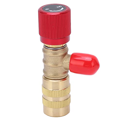 Válvula de carga refrigerante de latón para R22 R410 R134A miniatura 4