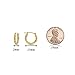 14k Gold Hand Engraved Diamond-cut Round Hoop Earrings (Yellow-Gold)…