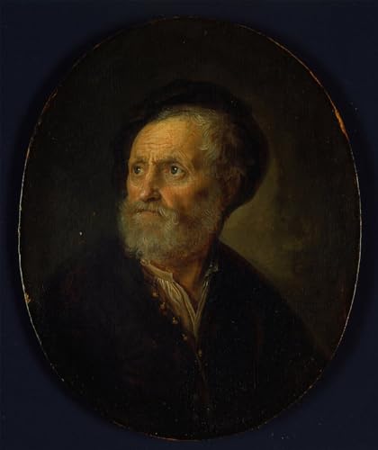 Pintura clásica Gerrit Dou Busto de hombre un regalo cultural de 60x90
