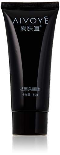 AIVOYE Blackhead Remover, Tearing style Deep Cleansing purifying peel off the Black head,acne treatment, black mud face mask 60g