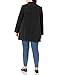 Larry Levine Women's Plus-Size Double-Breasted Wool-Blend Coat, Charcoal, 3X