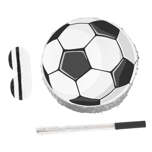 HONITANO Pinata de Fútbol para Fiestas Infantiles con y Bate para Cumpleaños Deportivos Accesorio Decorativo y Fotográfico Resistente