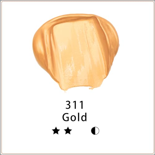 Artecho ATO-AP0074 Gold Acrylic Paint Large Bottle 500Ml / 17Oz thumb #1