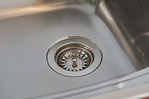 Respekta MIAMI100X50 Lavello da Incasso, Acciaio