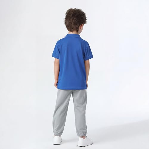 Image of Boy Polo Shirt Pique School Uniform Shirt for Kid Golf Top Youth Boy 5-14Y