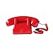 Benotek Corded Red Retro Telephone for Home Office, Classic Old Fashion Landline Phone, Wired Antique Decorative Desktop Phones Gift for Family