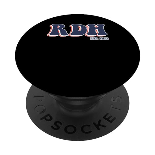 RDH EST. 2022 Smile Dental Specialist Orthodontist Dentist PopSockets Swappable PopGrip, Black