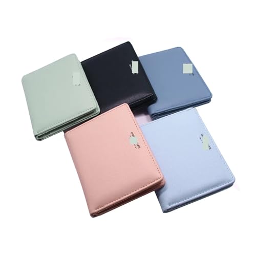 wallet Women's Simple Letter Bifold Short Wallet, Thin Solid Color Versatile Credit Card Holder, Casual And Fashionable Clutch Portable(Y1620-Lightblue)4