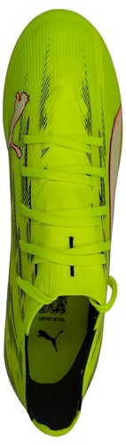Puma Unisex Ultra 6 Match Fg/Ag Fußballschuh, Yellow Alert Puma Black Glowing Red Lime Squeeze, 43 EU – Ansicht 5