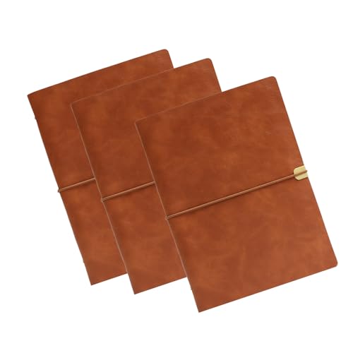 SEIWEI PU Leather Journal Notebook A5 Refillable Vintage Note Book