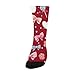 susiyo Artistic Heart Lollipop Pattern Hiking Socks Boy Girls - Cushioned Crew Socks for Kids Soft, Breathable & Seamless Toe for All-Day Comfort