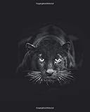 Black Panther journal for notes: 200 pages 8' x 10'(20.32 x 25.4 cm) Black wild black panther...