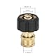 HAFRILY Quick Connect Female Hochdruck Reinigungsmaschine M22 auf 1/4 Hochdruckreiniger Adapter Schnellkupplung Messing Innengewinde Anschlussteile