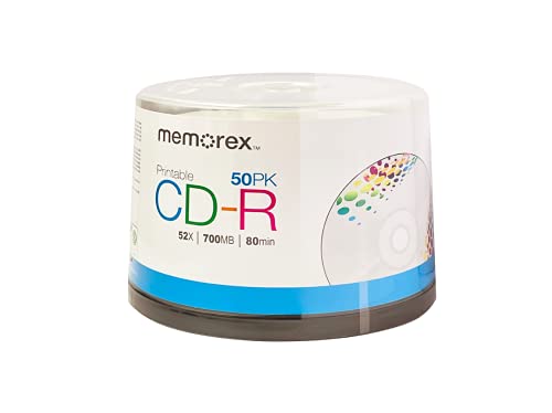 Memorex CD-R White Inkjet Printable…