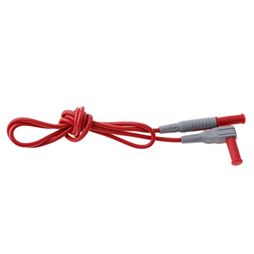 2x P1032/P1033 Silicone Banana Plug Test Leads - 4mm, 100cm, 1000V 15A For Multimeter