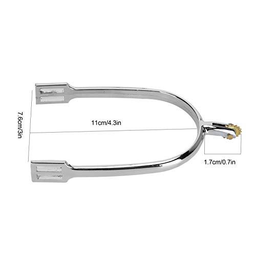 Atyhao Reitsporen, Seilsporen mit drehbarem Kupferrad zur Unterhaltung Pferdesporen Zubehör für Pferde englischer Stil Zinklegierung für das Pferdetraining Reitwettbewerbe