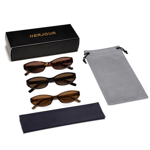 Image of Retro Oval Sunglasses Womens Mens Y2k Trendy Cateye Shades AR82299 | Narrow Round Cute Sunnies,90s 2000s Cool Skinny Frame