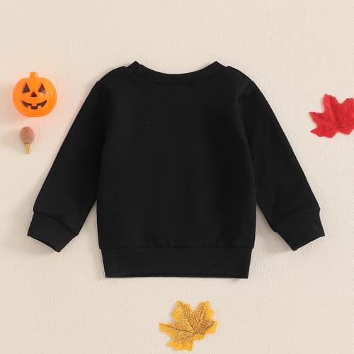 BemeyourBBs Toddler Baby Boy Girl Halloween Outfit Crewneck Sweatshirt Long Sleeve Shirt Pullover Top Fall Winter Clothes3