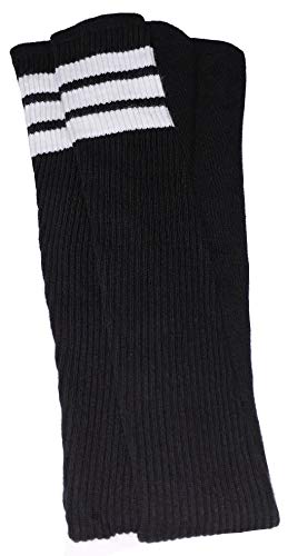 Chaussettes Tube Skater Socks 35 inch de Sport Hautes Overknee Noir