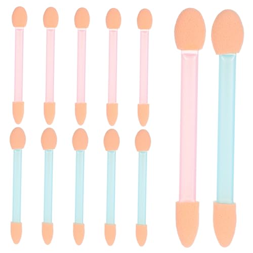 Baluue 12 Pack Eye Shadow Brush Kit Makeup Eyeshadow Sponge Sticks Foam Applicators